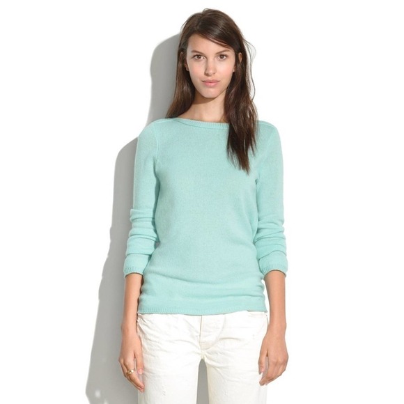 Madewell Sweaters - MADEWELL Gamine Blue Merino Wool Sweater Medium